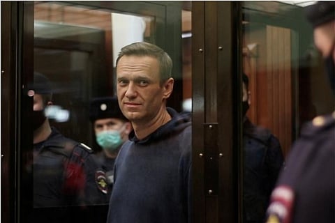 File photo: Jailed opposition leader Alexei Navalny