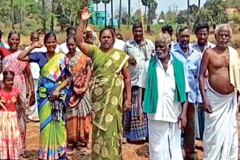 Farmers launching a fresh round of protest on Wednesday on their fields in Salem