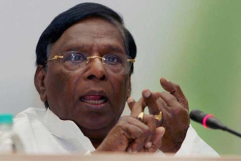 File photo: Pondicherry CM Narayanasamy