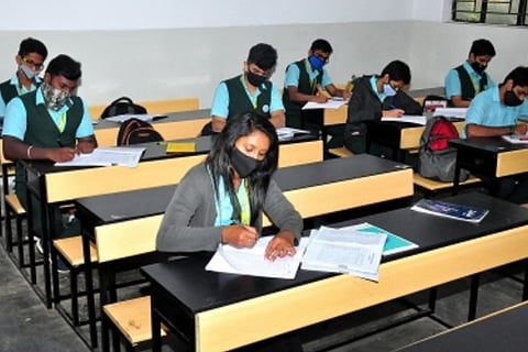 Karnataka schools, pre-university colleges reopen after nine months