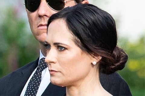 Source: AP; Melania Trump?s chief of staff Stephanie Grisham was the first to submit her resignation