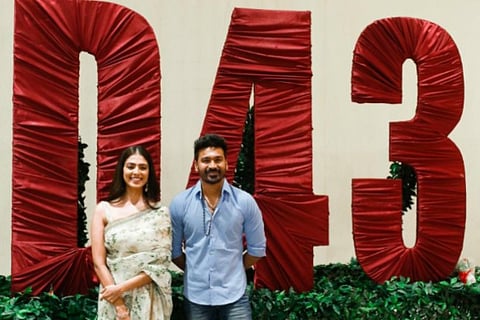Malavika Mohanan and Dhanush for their upcoming movie