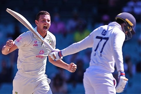 Source: Twitter (ICC);Australia had their breakthrough when Shubman Gill is gone for 31