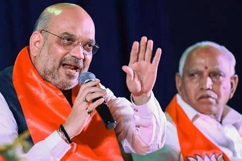 Amit Shah and BS Yediyurappa (File Photo)