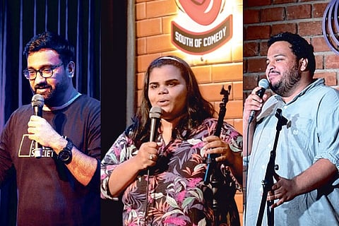 (From left) Vikash Paul, Syama Harini and Aaquib Jaleel