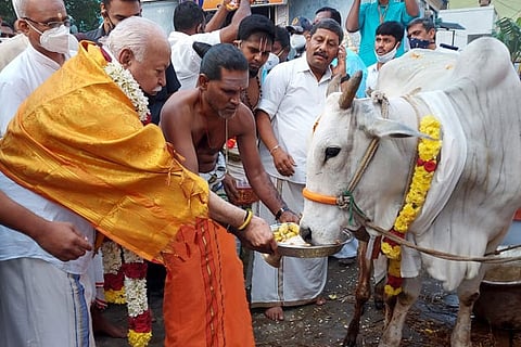 RSS chief participates in Pongal celebrations in Chennai