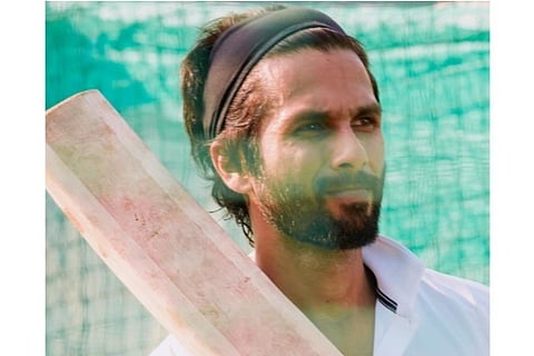 Source: Twitter; Shahid Kapoor in the nets for 'Jersey'