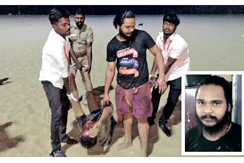 The accused made to carry the victim along with policemen