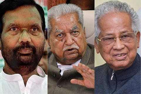 File photo: PTI; Ram Vilas, Tarun Gogoi, Keshubhai Patel