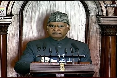 Kovind defends new farm laws and condemns R'Day violence, says govt "vigilant" amid standoff with China