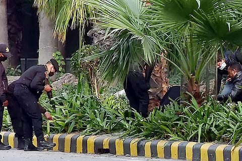 Delhi Police covers blast site near Israeli Embassy with tent to prevent tampering