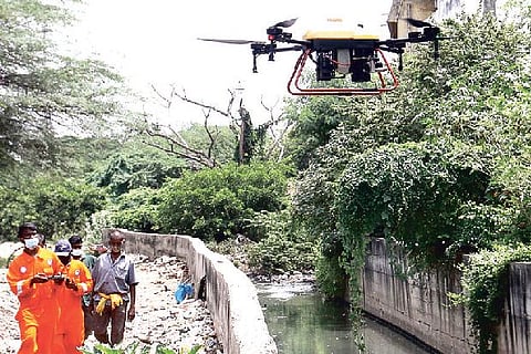Drones for mosquito control under Singara Chennai 2.0