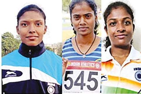 from left) Subha, Dhanalakshmi and Revathi