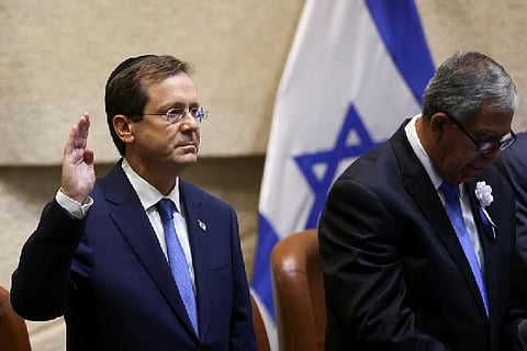 Former Labour chief Herzog sworn in as Israel's president