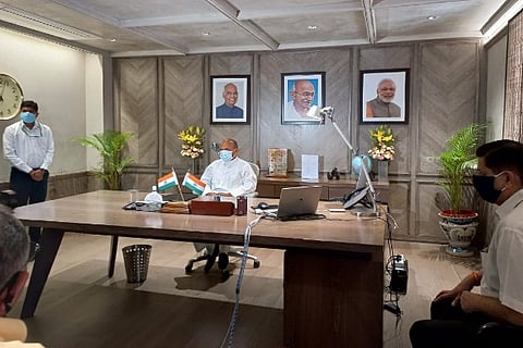 Union Minister Ram Chandra Prasad (Image Courtesy: Twitter/ @airnewsalerts)