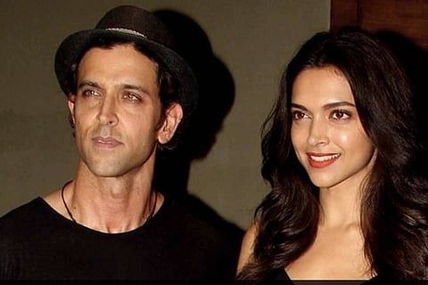 Hrithik Roshan and Deepika Padukone