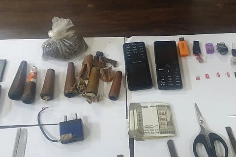 Arms, ganja and phones recovered from B'luru central jail