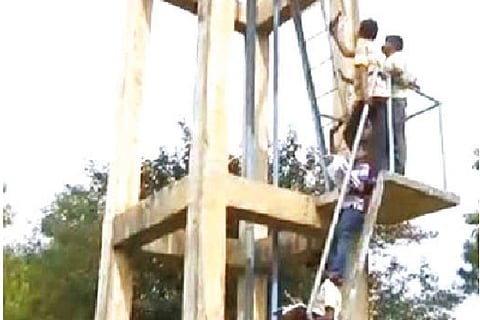 Here's why students from Coimbatore villages were forced to climb water tanks