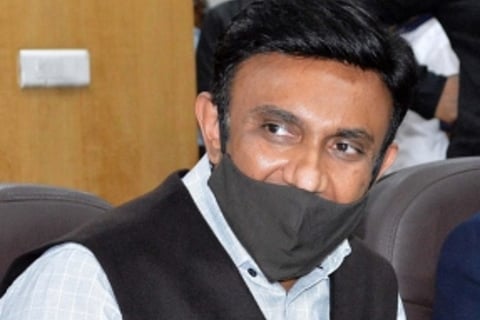 Karnataka Health Minister Dr K Sudhakar (File Photo)