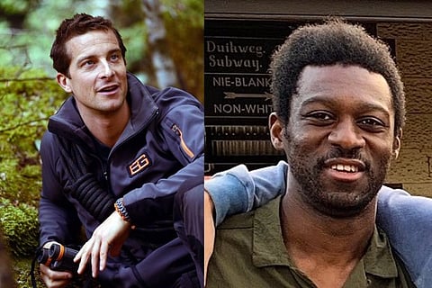 Bear Grylls; Director Francis Annan (Image Courtesy: Twitter)