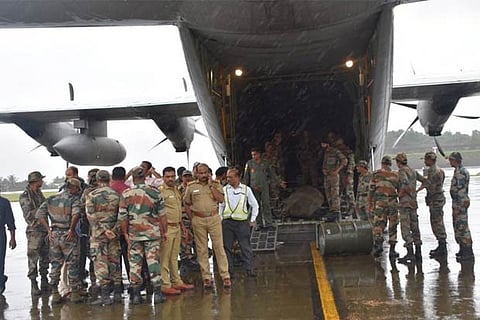 IAF rescues 5 people stranded due to flash floods in J-K's Kathua