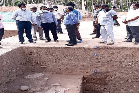 B Chandra Mohan, Principal Secretary, Tourism and Culture being updated about the progress