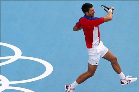 Novak Djokovic in the middle of second round (Photo: Reuters)