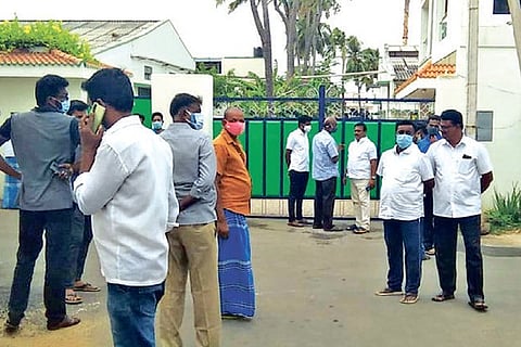 Raids at Vijayabhaskar?s premise last week (File photo)