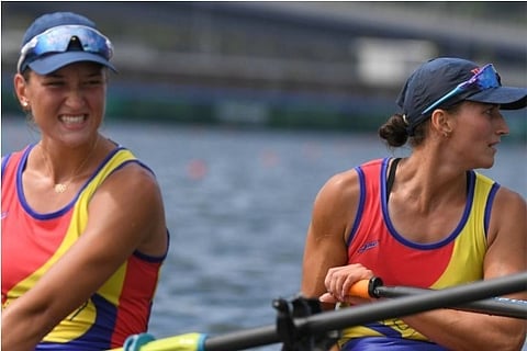 Romania's Ancuta Bodnar and Simona-Geanina Radis seen glowing with joy after win (Source: Reuters)