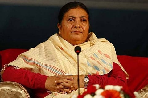 Nepal President Bidya Devi Bhandari  (File photo)