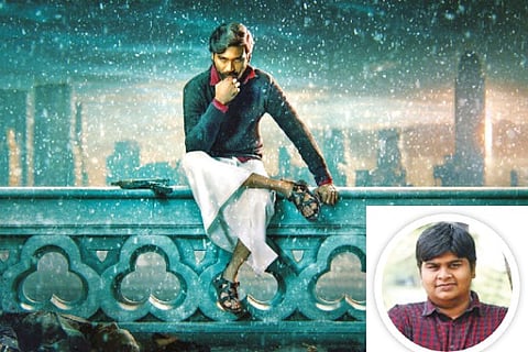 A still from Jagame Thandhiram (inset: Karthik Subbaraj)