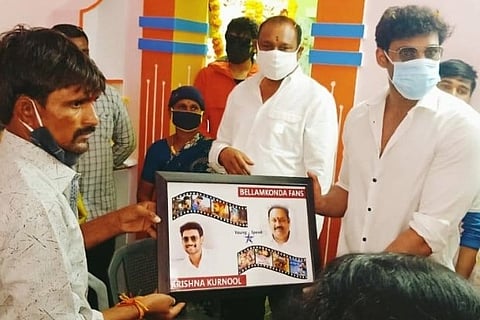 Bellamkonda Sreenivas Travels To Kurnool With Family To Surprise Fan