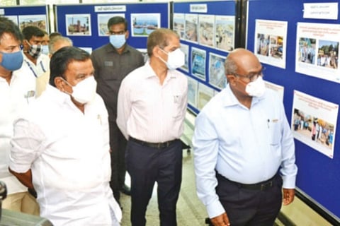 Minister chaired a meeting to review CMWSSB development work on Tuesday