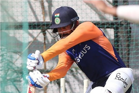 Source: Twitter (BCCI); Players are seen practising hard in nets