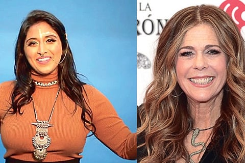 Rajakumari and Rita Wilson