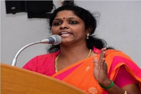 Source: ANI; former president of Tamil Nadu Mahila Congress (TMNC), ASP Jansi Rani