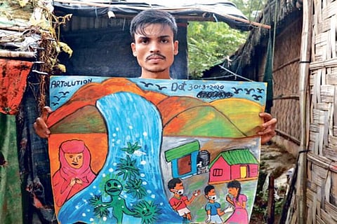 Uncovering History: For Rohingya survivors, art bears a witness’ role
