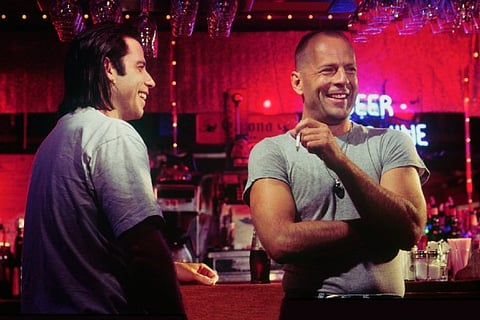 John Travolta and Bruce Willis from Pulp Fiction