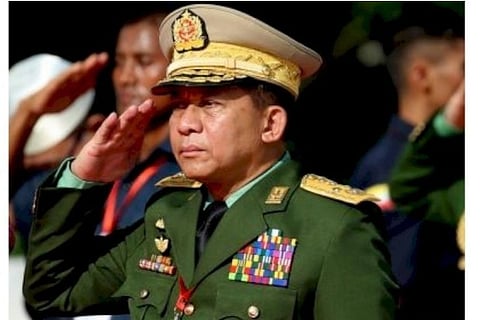 File photo: Myanmar military chief