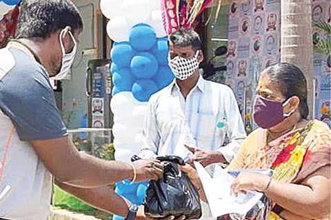 The incentives beind distributed to the people of Kovalam