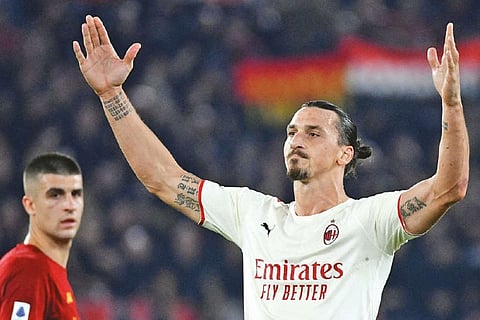 Zlatan Ibrahimovic struck his 400th goal in all domestic leagues, against Roma on Sunday