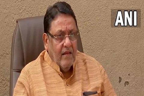 Maharashtra Cabinet Minister and Nationalist Congress Party (NCP) leader Nawab Malik (Source: ANI)