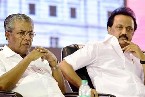 Pinarayi Vijayan and Stalin. File photo