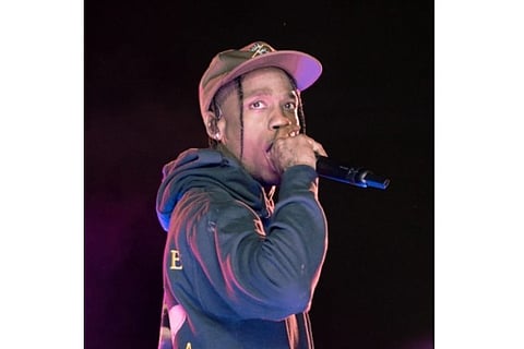 American rapper Travis Scott (Image Courtesy: IANS)
