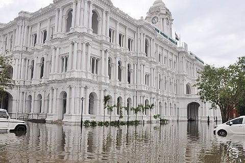 The inundated Greater Chennai Corporation.