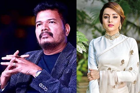 Director Shankar (left) and Actress Trisha Krishnan (right)