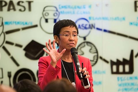 Nobel Peace Prize winner Maria Ressa (Image source: IANS)