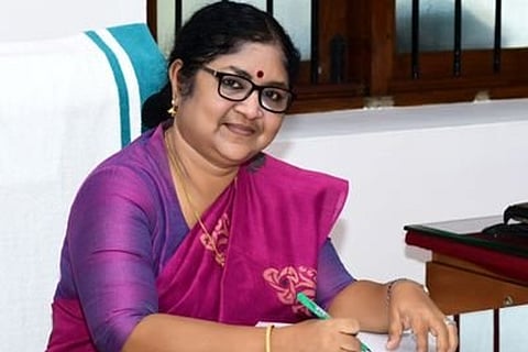 Kerala Higher Education Minister R Bindu (Image courtesy: Twitter)