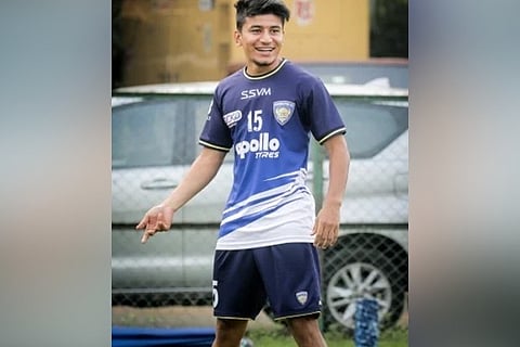 Football Player Anirudh Thapa (Image Courtesy: IANS)