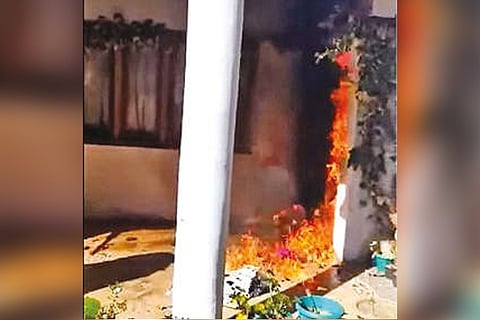 Nainital home of Congress leader Salman Khurshid on fire (File Photo)